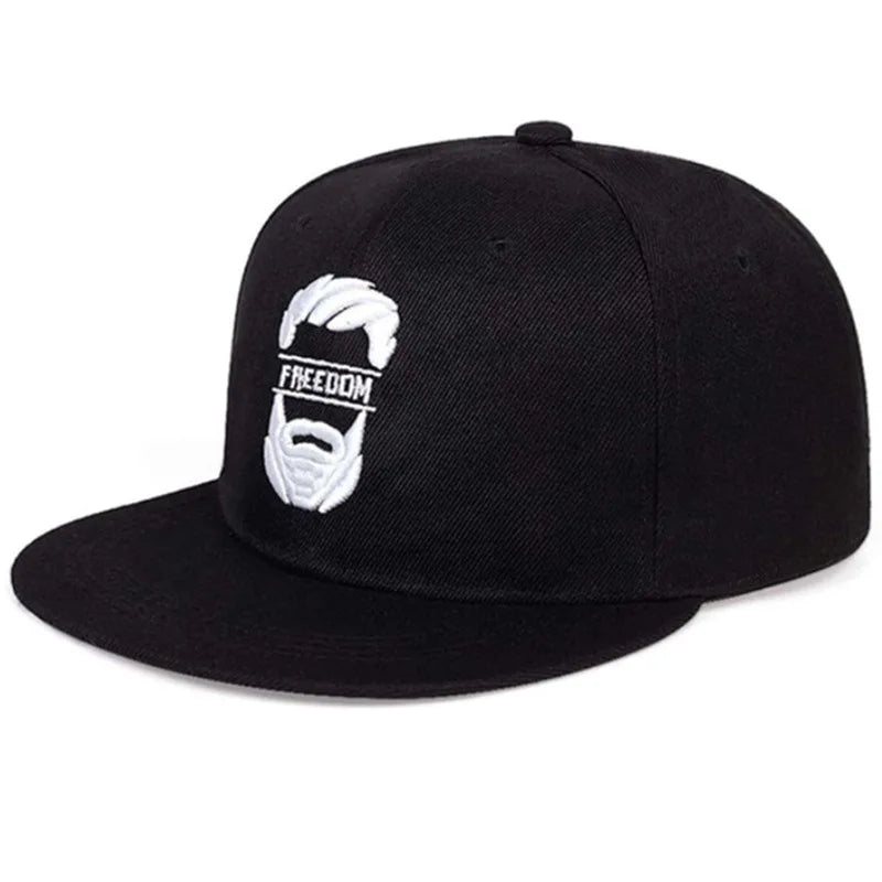 Unisex Uncle Beard Embroidery Hip-Hop Hats Spring Autumn
