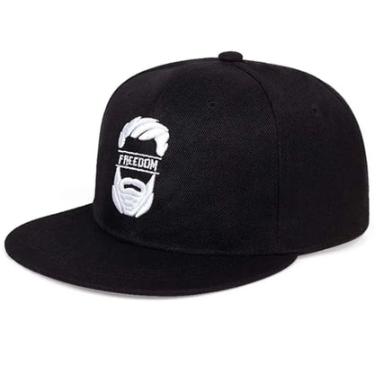 Unisex Uncle Beard Embroidery Hip-Hop Hats Spring Autumn