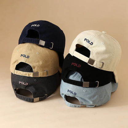 Unisex Letter Embroidery Hip Hop Hats Outdoor Adjustable Casual Baseball Caps Sunscreen Hat