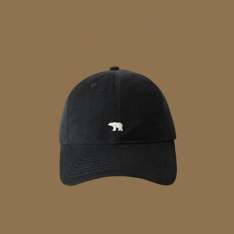 1pc Polar Bear Embroidered Baseball Hat for Men and Women