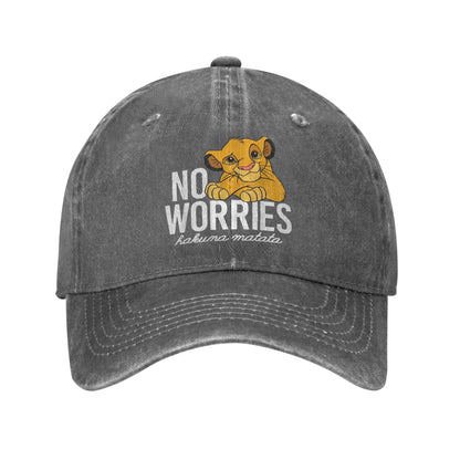 Lion King  No Worries Simba Washed Baseball Cap