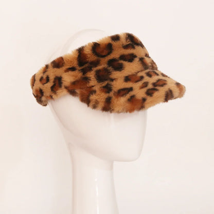 Ladies Fashionable Thickened Plush Round Top Hat