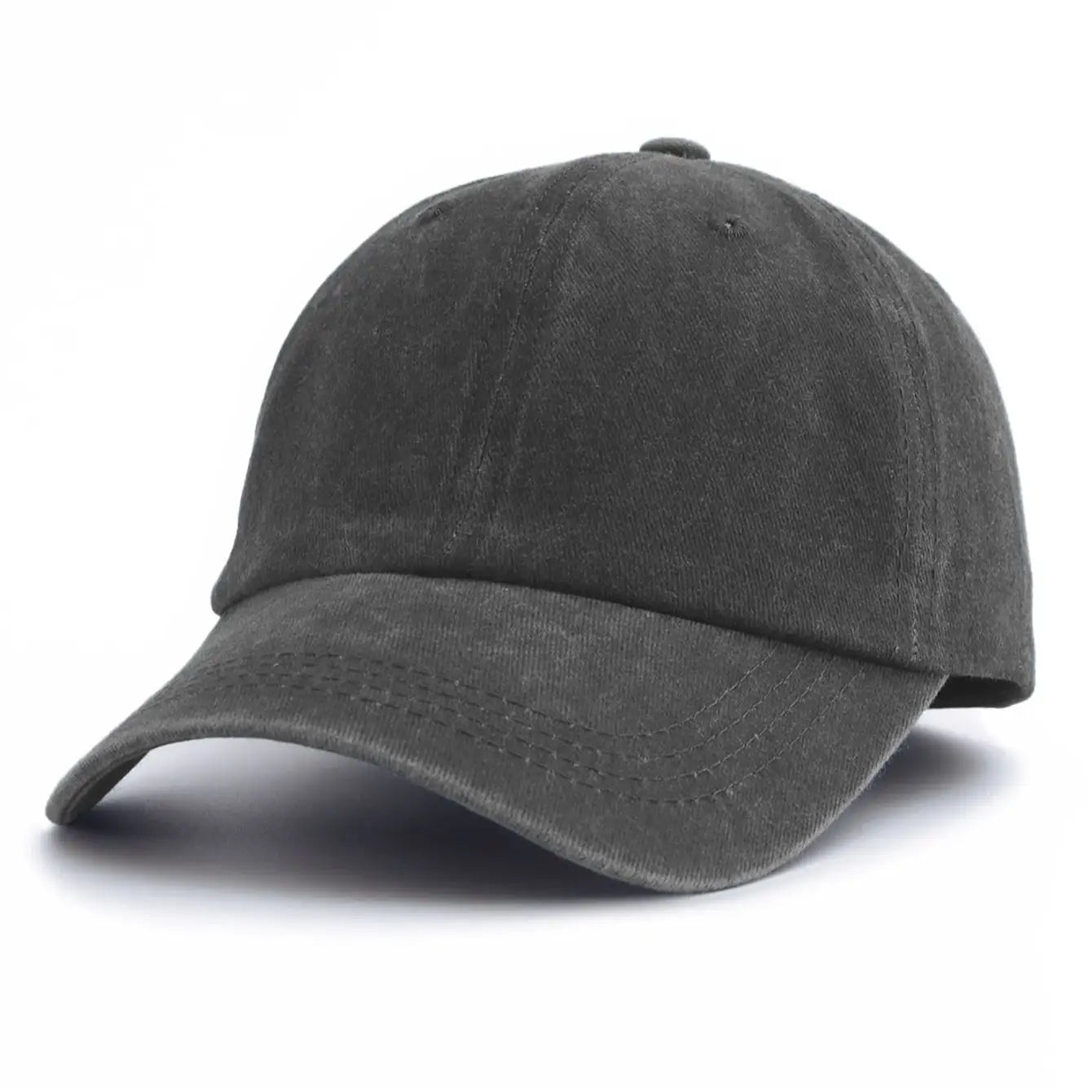 1pc Solid Color Washed Baseball Cap For Adults,  Minimalist Retro Style Casual Soft