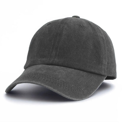 1pc Solid Color Washed Baseball Cap For Adults,  Minimalist Retro Style Casual Soft