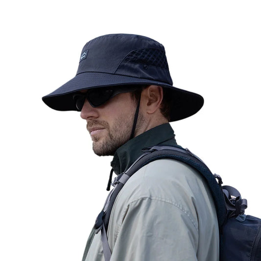 Summer Men's Breathable FIsherman Hat Outdoor Fishing Travel Cap Male Climbing Bucket Hats For Men