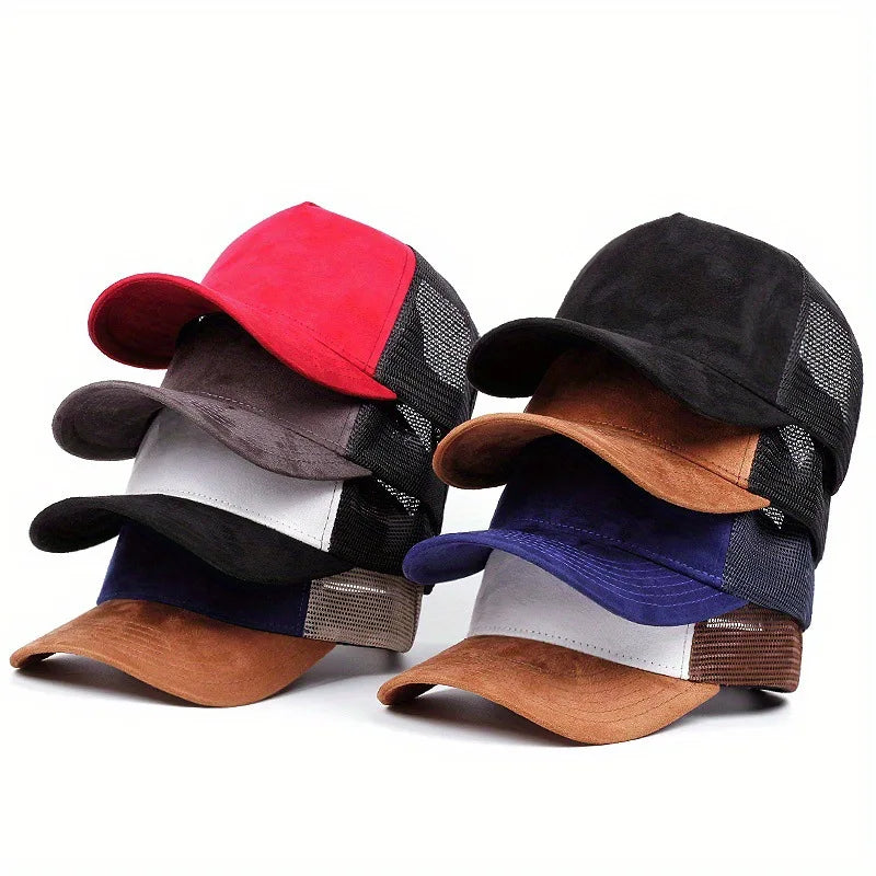 New Summer Mesh Baseball Cap Women Men Letter Patch Snapback Hat