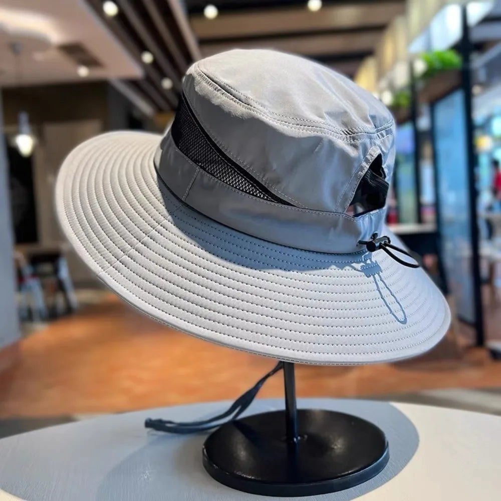 New Anti-Sun Bucket Hat Adjustable Anti-UV Beach Hat
