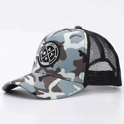 New Summer Mesh Baseball Cap Women Men Letter Patch Snapback Hat