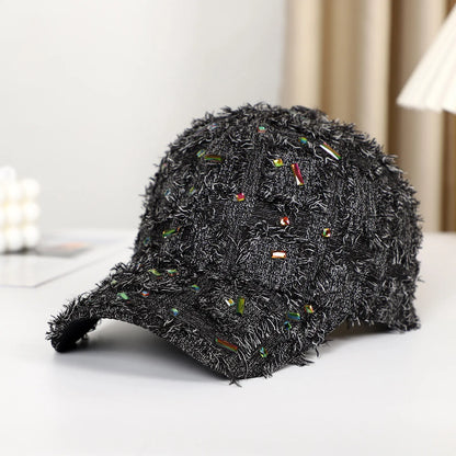 Women's Y2k Rhinestone Baseball Cap Hat Outdoor