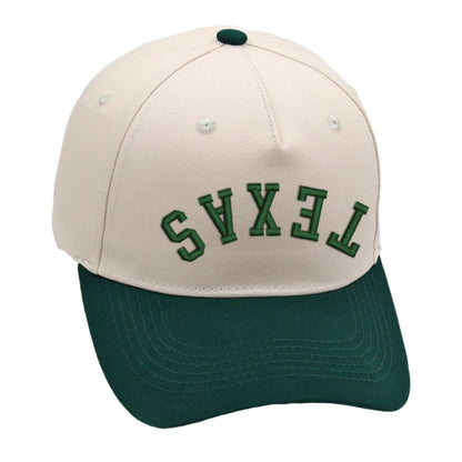 Texas Trucker Hat Upside Down 3D Embroidery Two Tone Baseball Cap