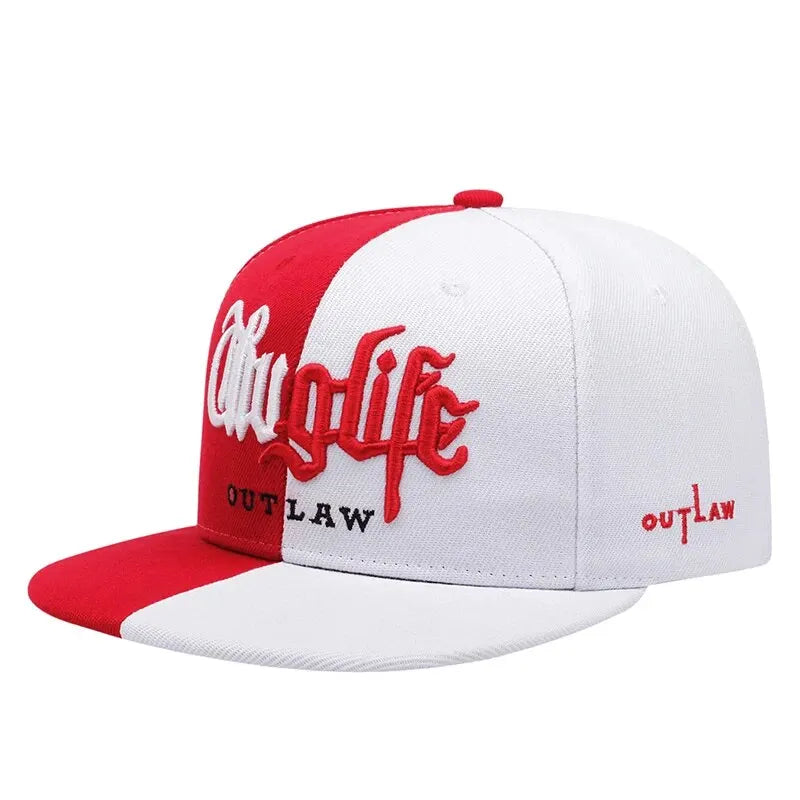 Fashion Fastball Cap Thug Life Embroidery Hip Hop Baseball Cap