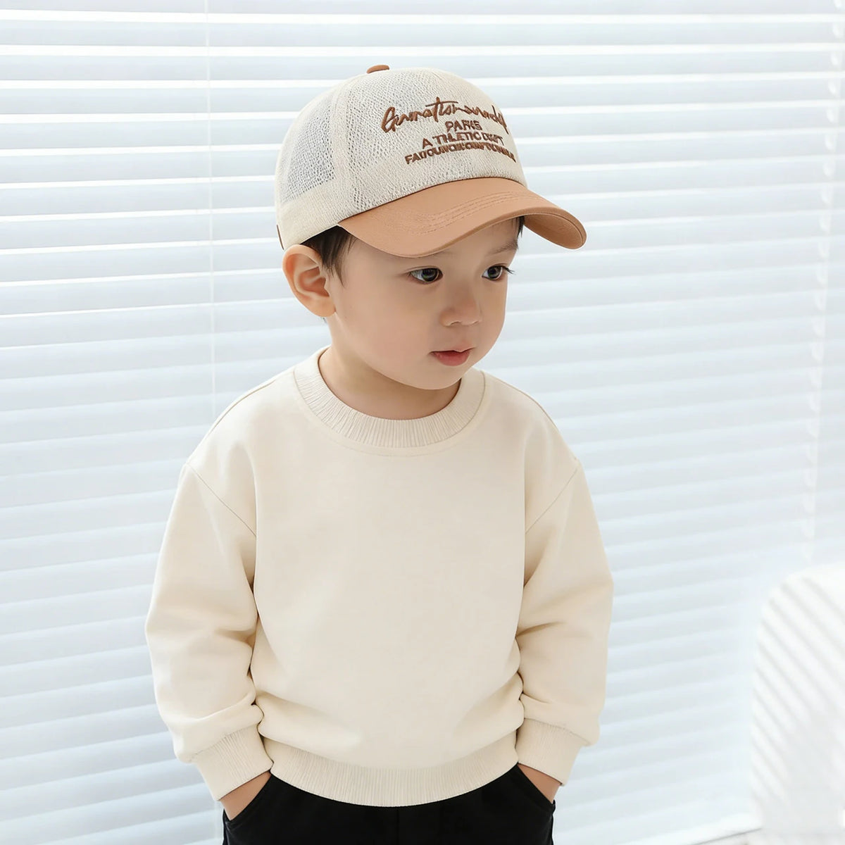 Summer Baby Mesh Hat Letter Embroidered Baseball Cap For Kids Boy Girls Outdoor Breathable Thin Sun