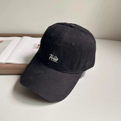 Trendy Japanese Retro Washed Denim Baseball Cap
