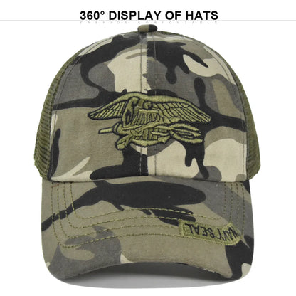New Camouflage Mesh Baseball Cap For Men Women