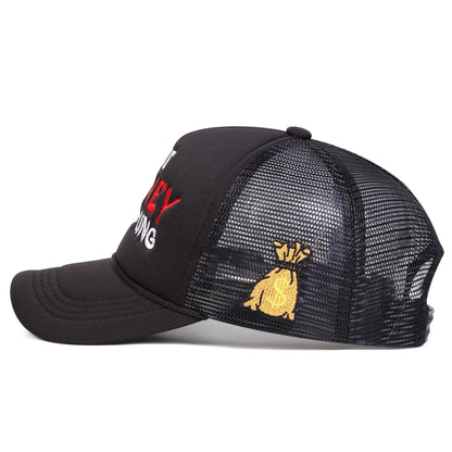 Unisex The Money Letter Embroidery Baseball Net Caps Hip Hop Cap Spring Summer