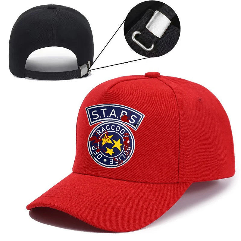 Umbrella Corporation Circular Baseball Cap resident Evils Biohazard Adjustable Hat Black Casual Sun Cap