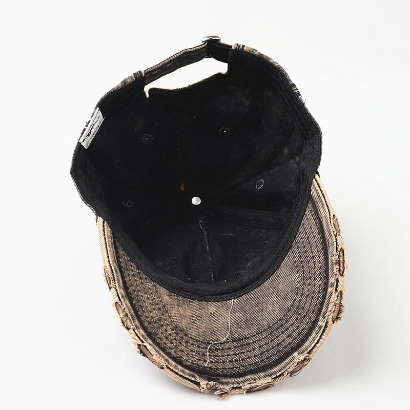 New Unisex Custom Logo Hole Broken Baseball Caps