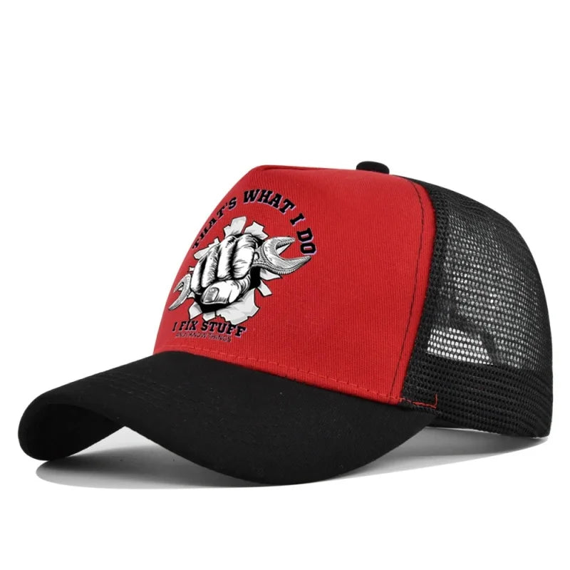 Spring Summer Printed Mesh Breathable Baseball Cap