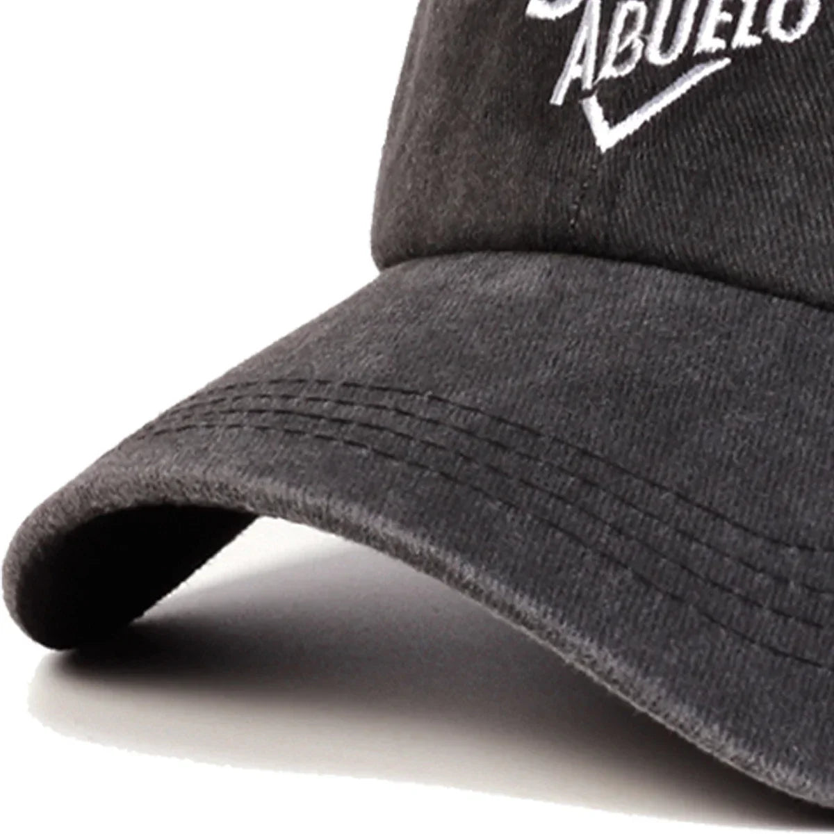 Unisex Super Abuelo Letter Embroidery Wash Baseball Caps Spring Autumn