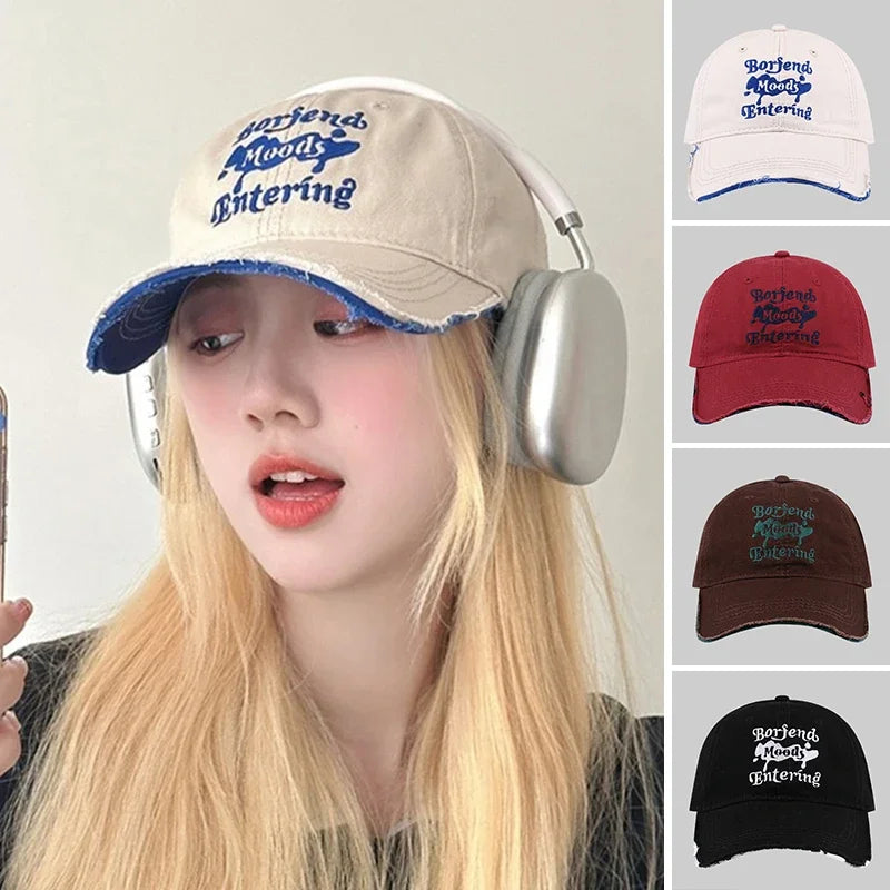 Embroidery Letter Baseball Caps for Women