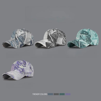 Fashion Women Men Washed Cotton Baseball Cap Male Female Retro Four Seasons For Women Men