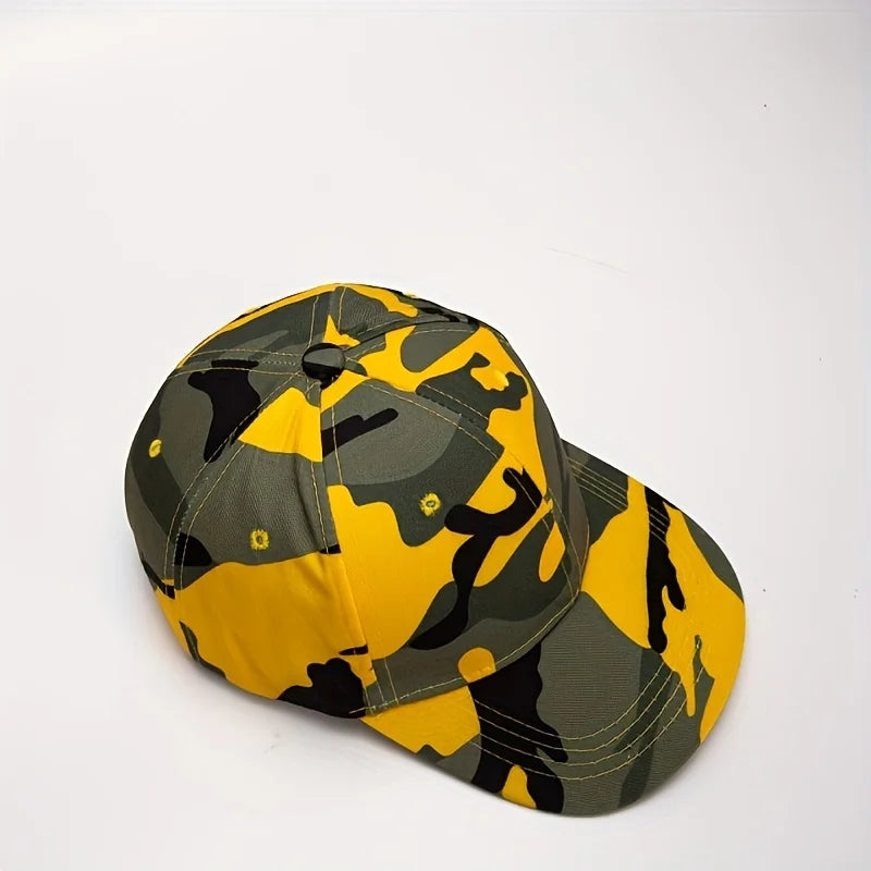 Camouflage Baseball Cap - Breathable, Adjustable, Suitable For Outdoor Sports