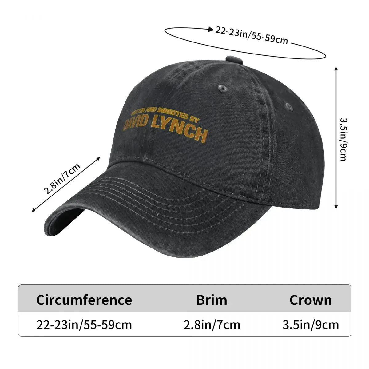 Written And Directed By David Lynch Fashion Baseball Cap