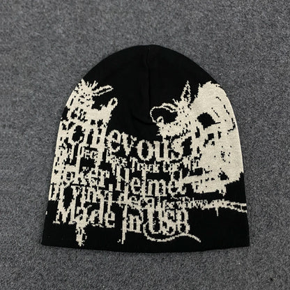 Women 2026 Black Y2K Punk Streetwear Hat