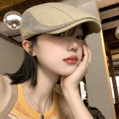 Summer Mesh Breathable Newsboy Caps