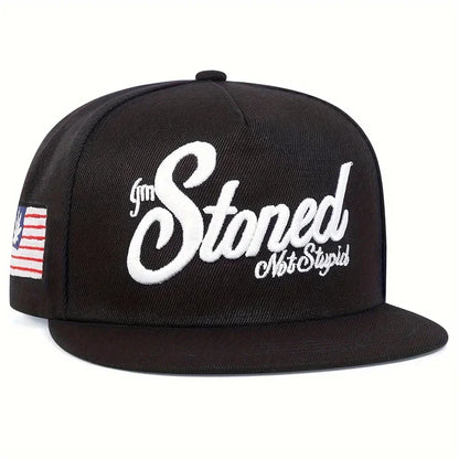 Unisex Stoned Letter Embroidery Baseball Hats Spring Autumn Outdoor Adjustable Casual Hip Hop Trucker Caps Sunscreen Hat