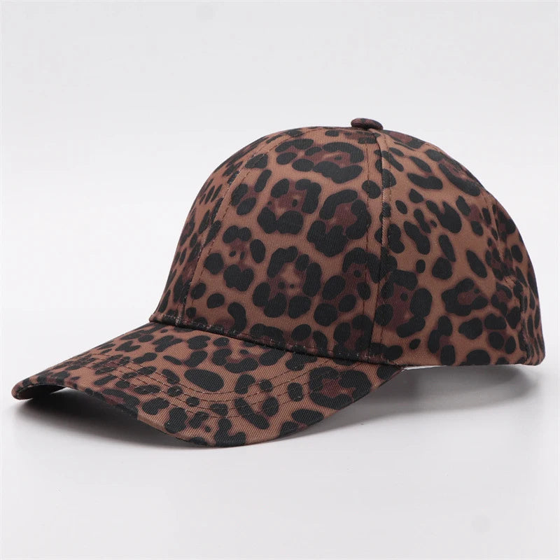 Unisex European American Fashion Leopard Print Baseball Cap