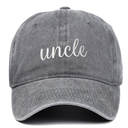 Fashion Washed Cotton Uncle Auntie Matching Caps