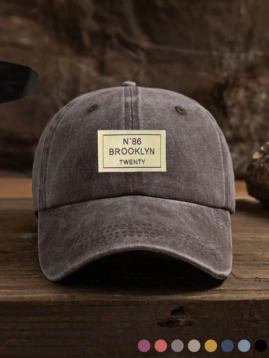 Unisex Washed Denim Baseball Cap Adjustable Casual Hat