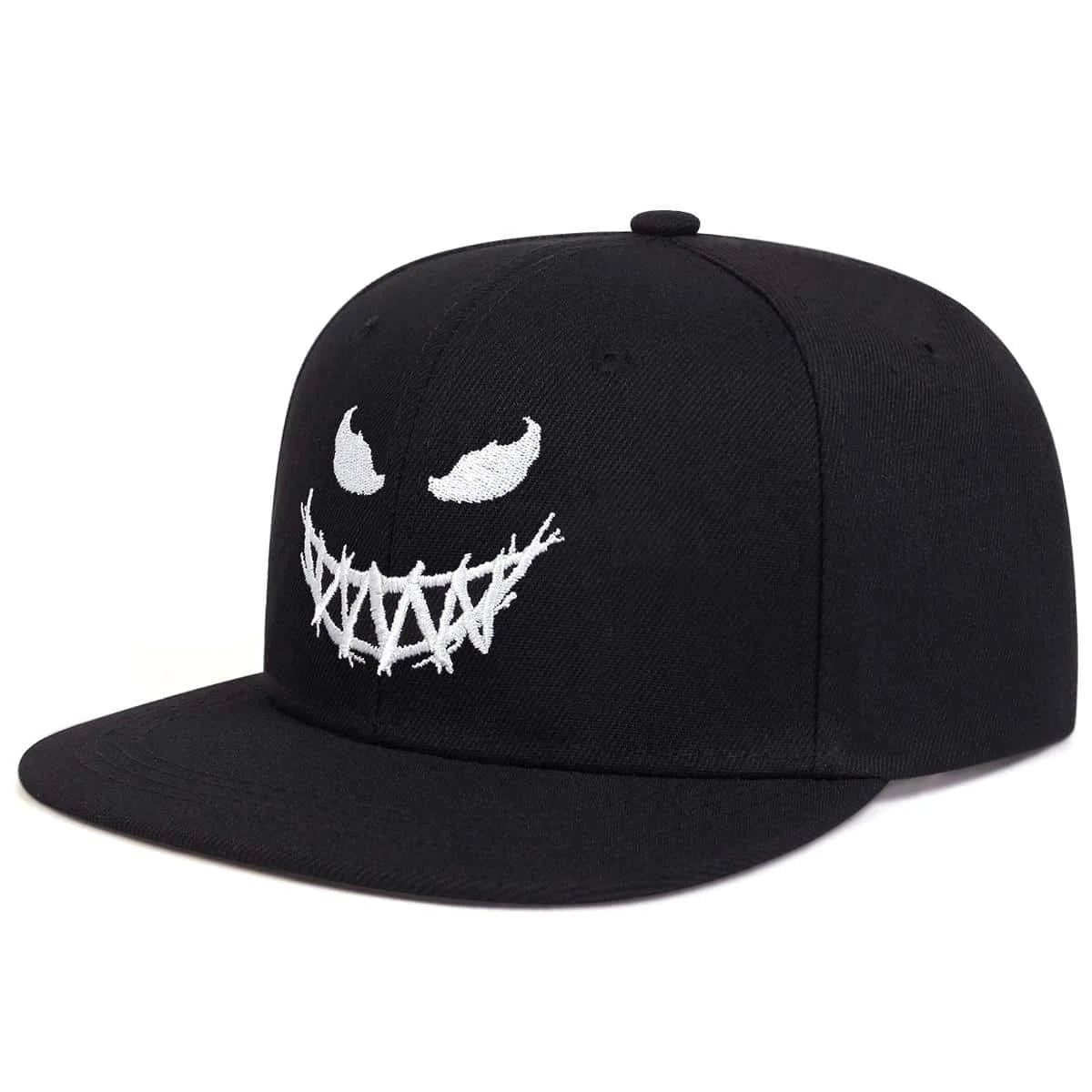 Unisex Personality Ghost Expression Embroidery Hip Hop Hats