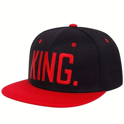 Unisex King Letter Embroidery Baseball Hats Spring Autumn