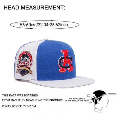 Creative Baseball Hat CA Embroidered Color Blocked Street