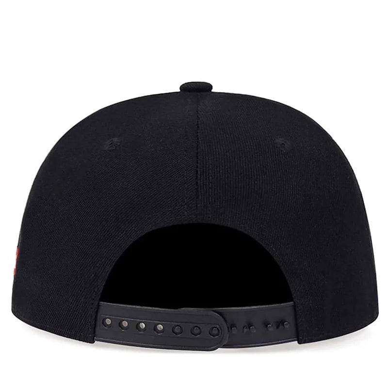 Unisex Skeleton Embroidery Hats Spring Autumn Adjustable Casual Snapback Caps Outdoor Sunscreen Hat
