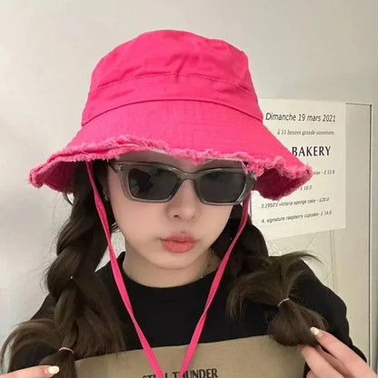 Fashion Fisherman Hats Foldable Bob Bucket Hatishing Gorras Hat Women