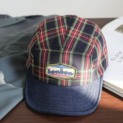 Unisex Visors New Plaid Retro Fashionable Simple