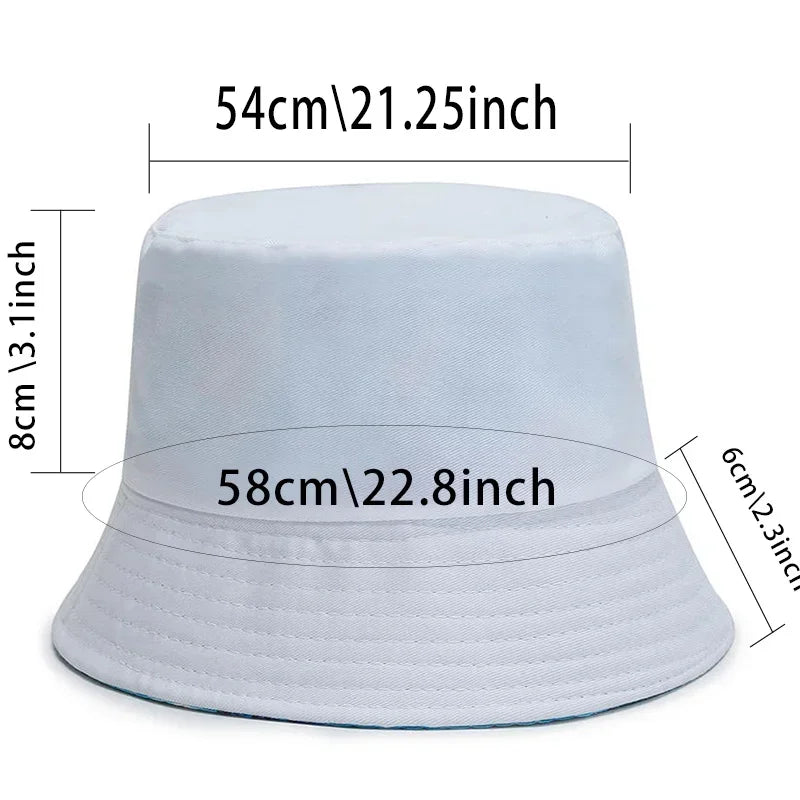 Cotton Bucket Hats Women Summer Sunscreen Panama Hat