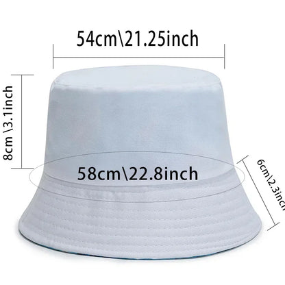 Cotton Bucket Hats Women Summer Sunscreen Panama Hat