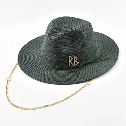 Women Men Summer Panama Jazz Hat Outdoor Holidays Beach Sun Hat