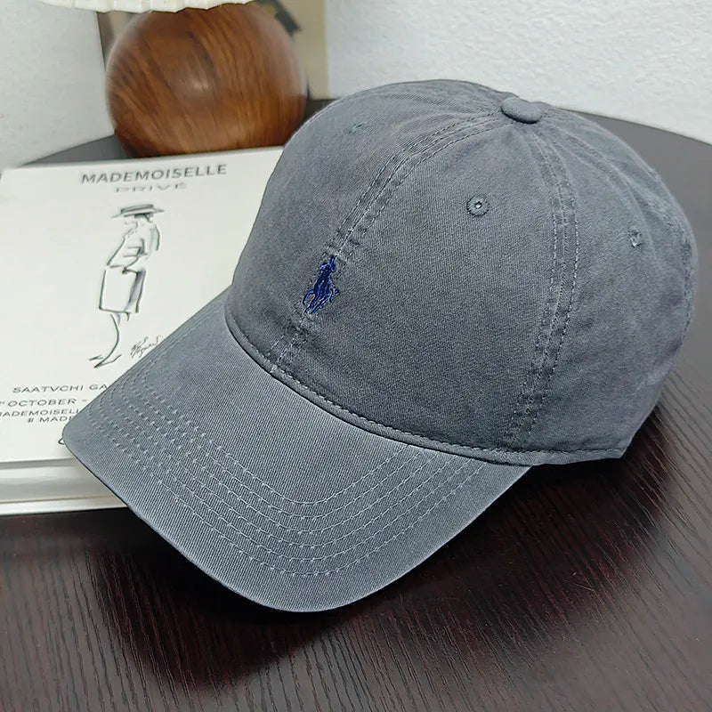 New Trendy Pony Embroidered Baseball Cap Showing Face Small Leisure Sports Cap