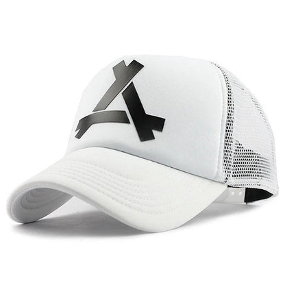 Simple and Creative Baseball Hat A Printed Mesh Hat