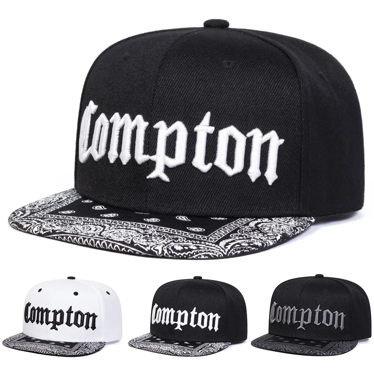 Unisex Compton Letter Embroidery Hip-hop Hats Spring Autumn