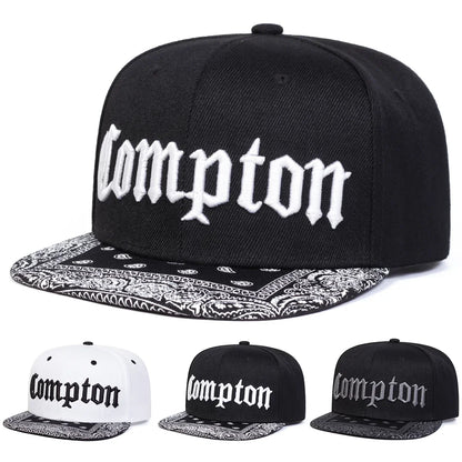 Unisex Compton Letter Embroidery Hip-hop Hats Spring Autumn
