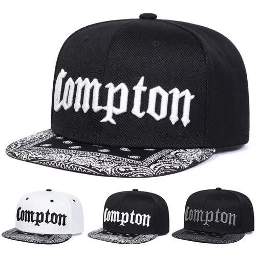 Unisex Compton Letter Embroidery Hip-hop Hats Spring Autumn