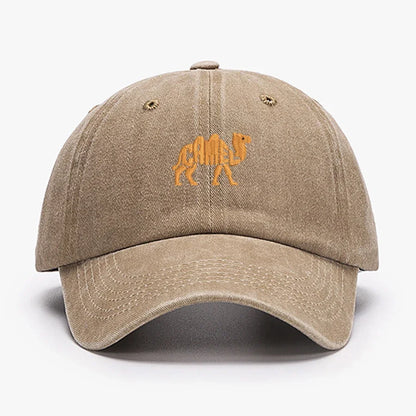 Camel Embroidered Exquisite Animal Vintage Cotton Baseball Caps Men Women