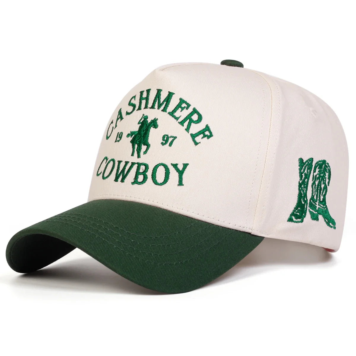 Unisex COWBOY Letter Embroidery Baseball Caps Adjustable Casual Hats Sunscreen Hat Sports Cap