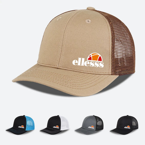 Breathable Mesh Baseball cap with Ellessss Print Sports